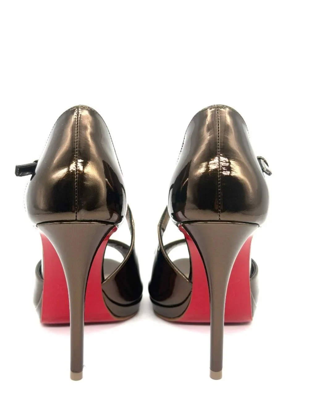 Christian Louboutin MISS ZIGOURATA ALTA.120 Cross Strap Pumps Heels Sandal